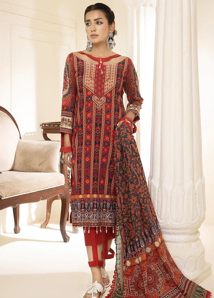 Al Zohaib Printed Lawn Suits Unstitched 3 Piece AZ23C D-07 - Summer Collection