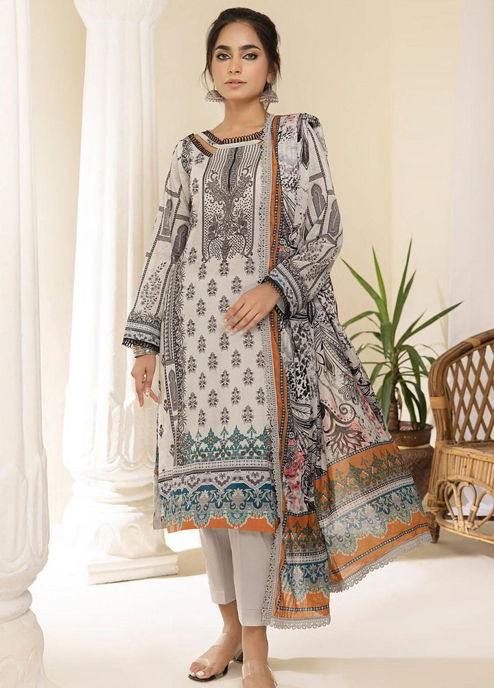 Al Zohaib Printed Lawn Suits Unstitched 3 Piece AZ23C D-08 - Summer Collection