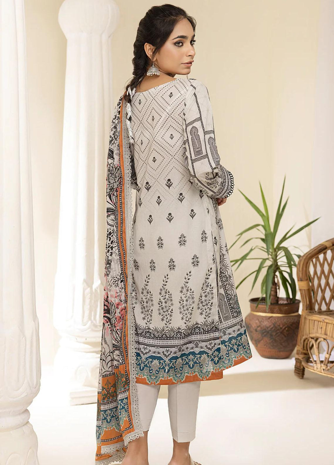 Al Zohaib Printed Lawn Suits Unstitched 3 Piece AZ23C D-08 - Summer Collection
