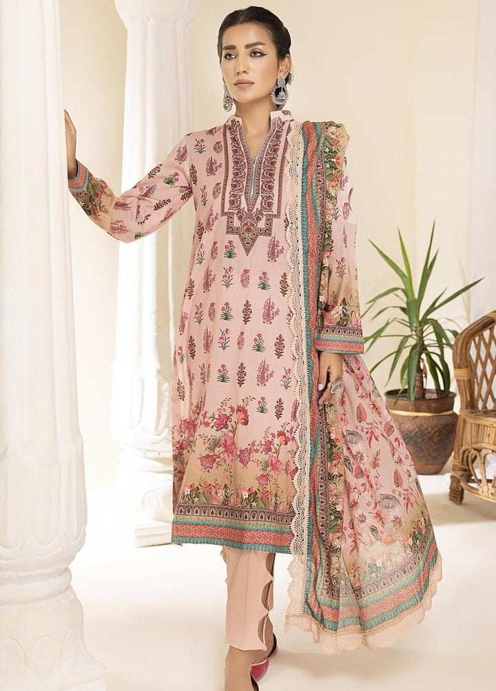 Al Zohaib Printed Lawn Suits Unstitched 3 Piece AZ23C D-10 - Summer Collection