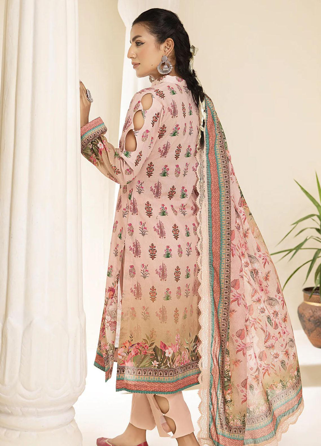 Al Zohaib Printed Lawn Suits Unstitched 3 Piece AZ23C D-10 - Summer Collection