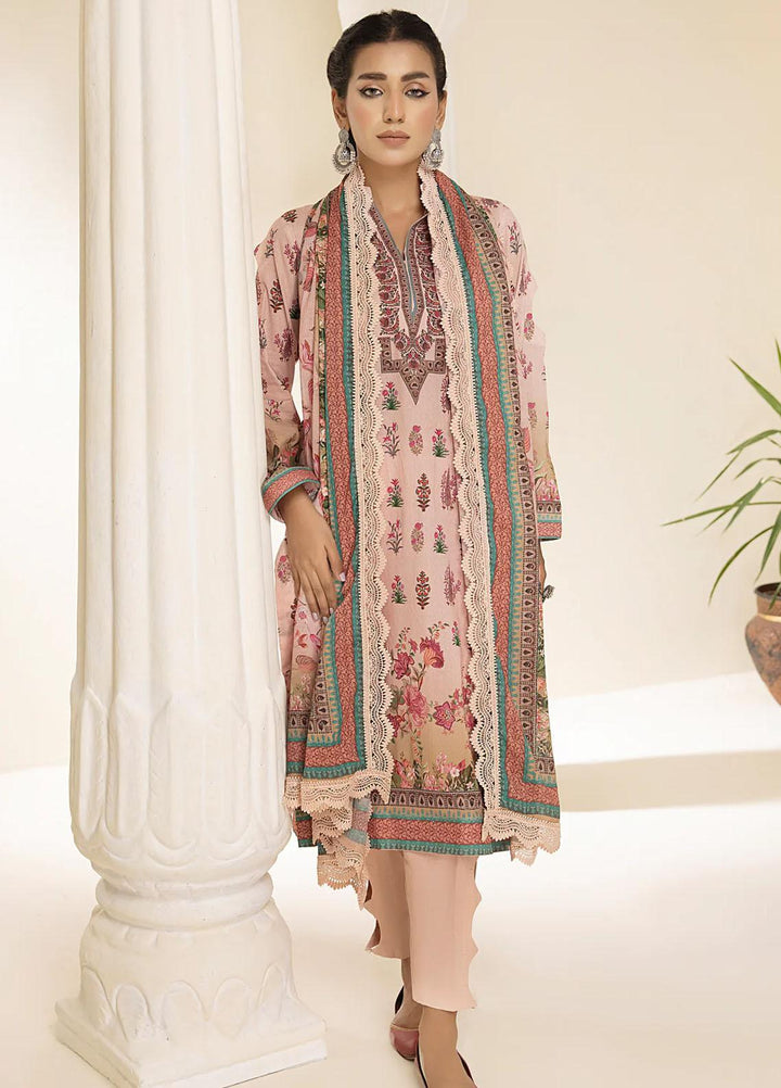 Al Zohaib Printed Lawn Suits Unstitched 3 Piece AZ23C D-10 - Summer Collection
