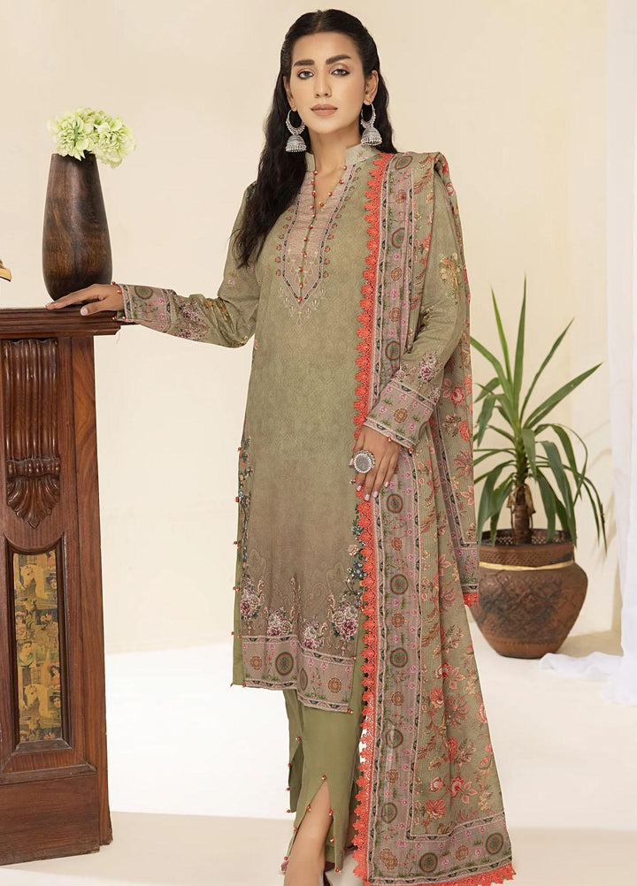 Al Zohaib Printed Lawn Suits Unstitched 3 Piece AZ23C D-12 - Summer Collection