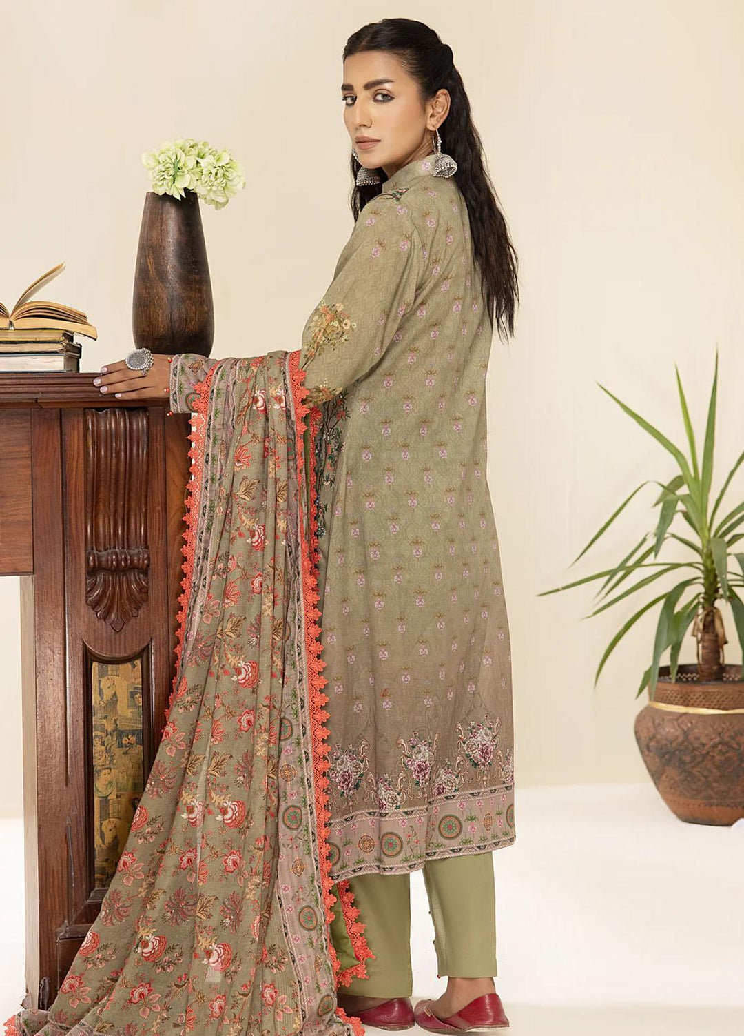 Al Zohaib Printed Lawn Suits Unstitched 3 Piece AZ23C D-12 - Summer Collection