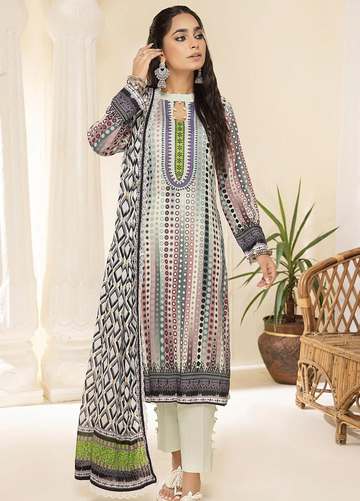 Al Zohaib Printed Lawn Suits Unstitched 3 Piece AZ23C D-13 - Summer Collection