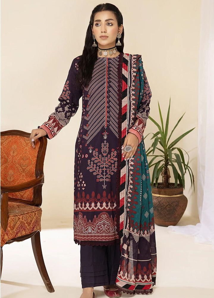 Al Zohaib Printed Lawn Suits Unstitched 3 Piece AZ23C D-14 - Summer Collection