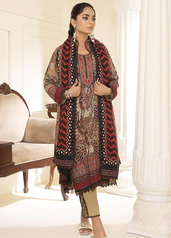 Al Zohaib Printed Lawn Suits Unstitched 3 Piece AZ23C D-16 - Summer Collection
