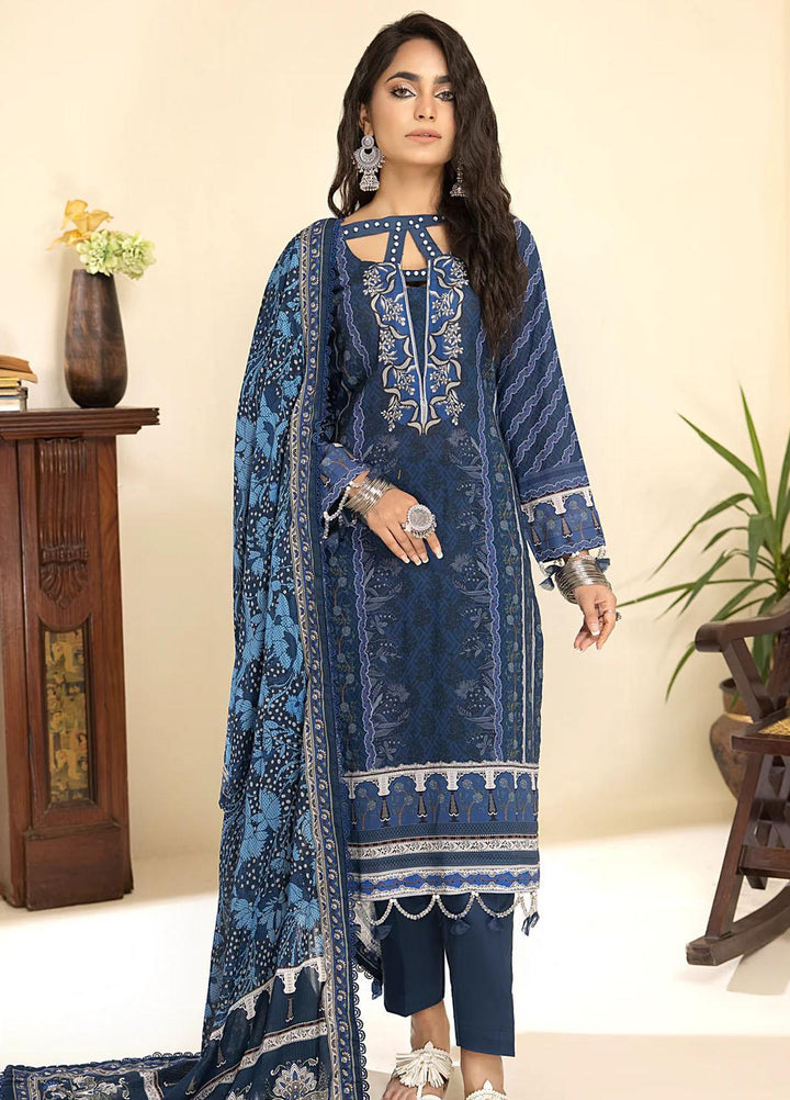 Al Zohaib Printed Lawn Suits Unstitched 3 Piece AZ23C D-17 - Summer Collection