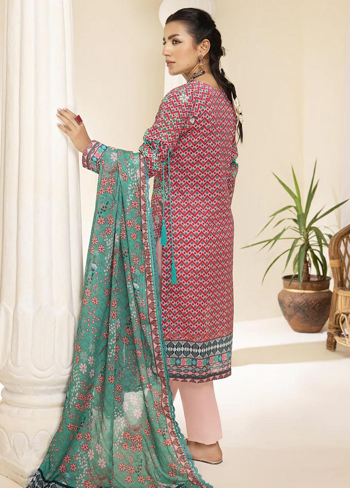 Al Zohaib Printed Lawn Suits Unstitched 3 Piece AZ23C D-18 - Summer Collection