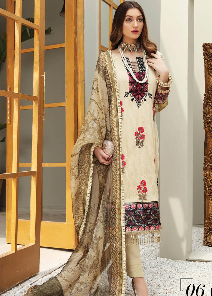 Festive Hues By Al Zohaib Embroidered Jacquard Suits Unstitched 3 Piece AZ21FH 06 - Festive Collection