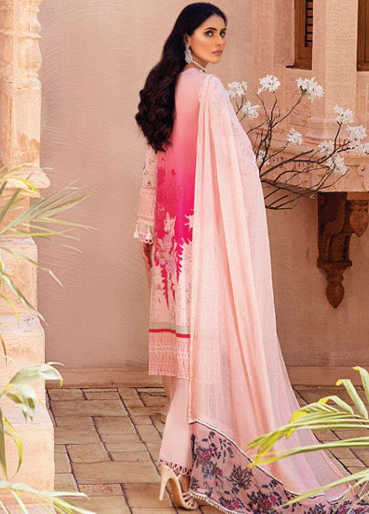 Festive Hues By Al Zohaib Embroidered Lawn Suits Unstitched 3 Piece AZ21-FH2 03 - Summer Collection