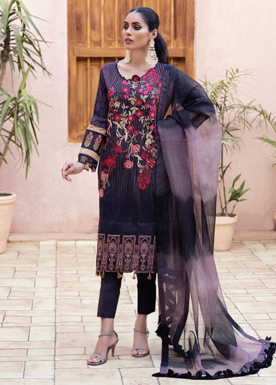 Festive Hues By Al Zohaib Embroidered Lawn Suits Unstitched 3 Piece AZ21-FH2 06 - Summer Collection