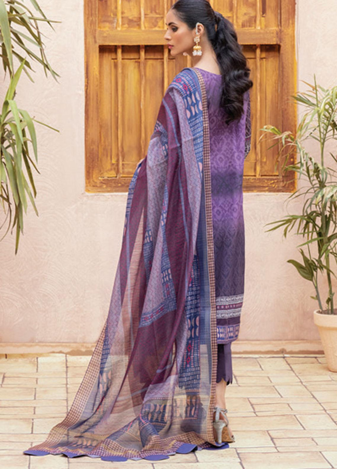 Festive Hues By Al Zohaib Embroidered Lawn Suits Unstitched 3 Piece AZ21-FH2 13 - Summer Collection