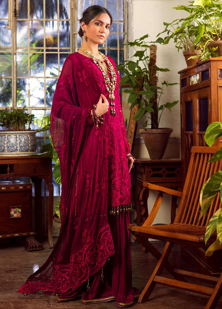 Al Zohaib Embroidered Chiffon Suits Unstitched 3 Piece AZ22FW 01 Fiana - Luxury Collection