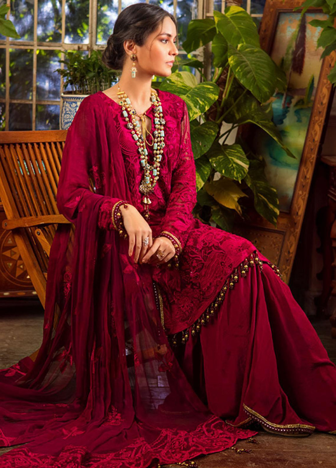 Al Zohaib Embroidered Chiffon Suits Unstitched 3 Piece AZ22FW 01 Fiana - Luxury Collection