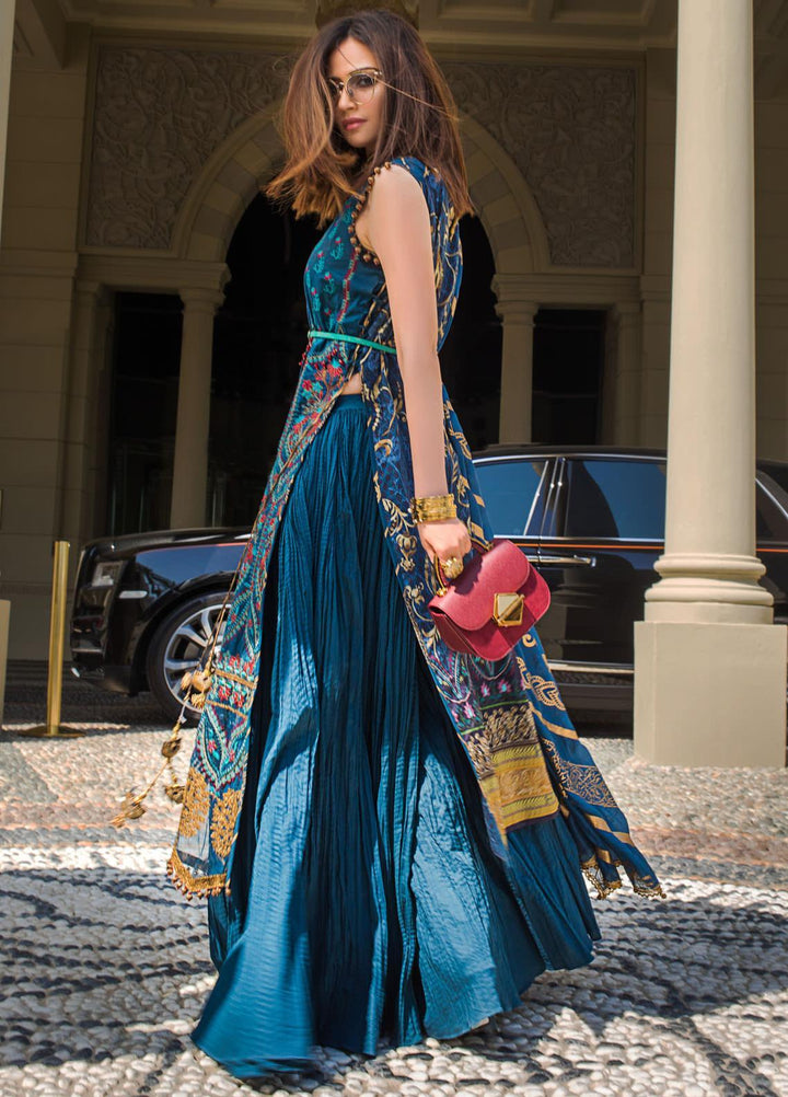 Mahiymaan By Al Zohaib Embroidered Lawn Suits Unstitched 3 Piece MAH21AZ D-02-A - Summer Collection