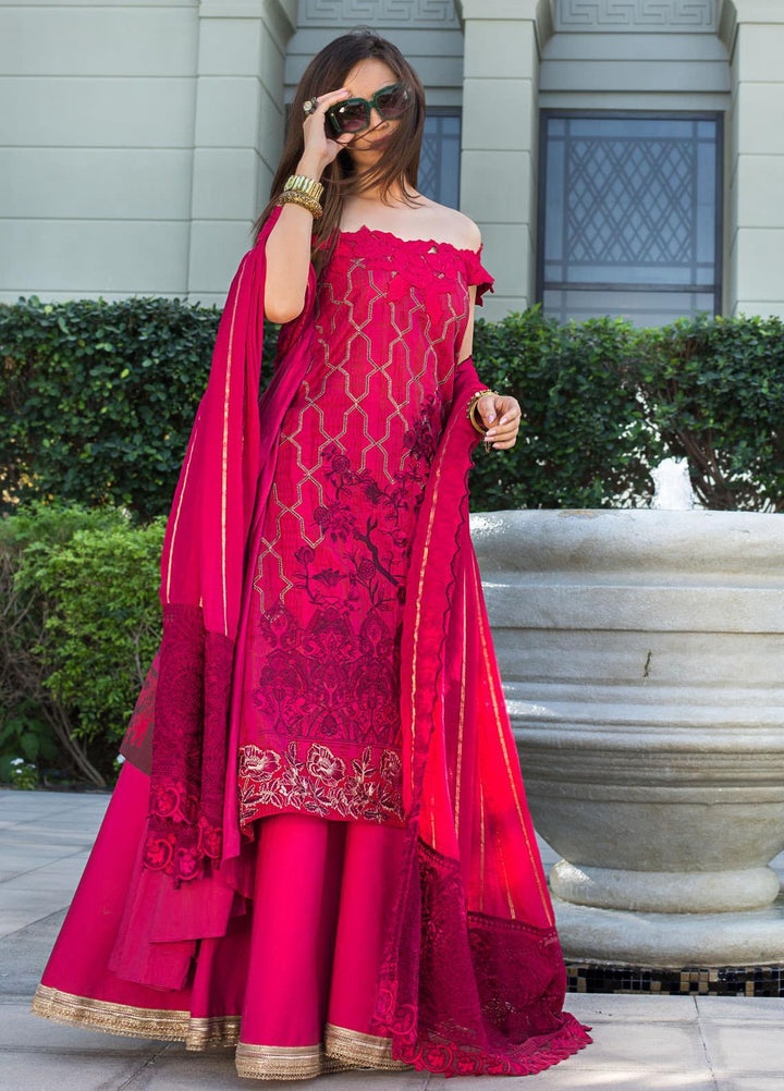 Mahiymaan By Al Zohaib Embroidered Lawn Suits Unstitched 3 Piece MAH21AZ D-04 - Summer Collection