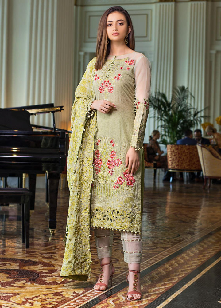 Mahiymaan By Al Zohaib Embroidered Lawn Suits Unstitched 3 Piece MAH21AZ D-05 - Summer Collection