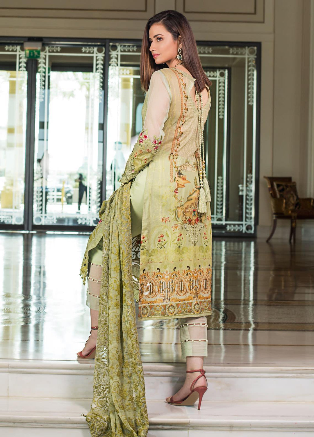 Mahiymaan By Al Zohaib Embroidered Lawn Suits Unstitched 3 Piece MAH21AZ D-05 - Summer Collection