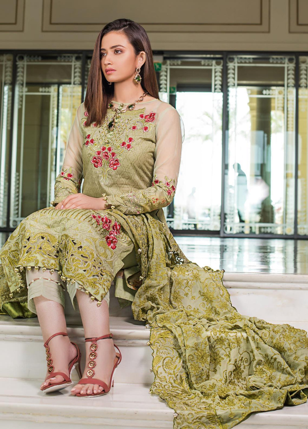 Mahiymaan By Al Zohaib Embroidered Lawn Suits Unstitched 3 Piece MAH21AZ D-05 - Summer Collection