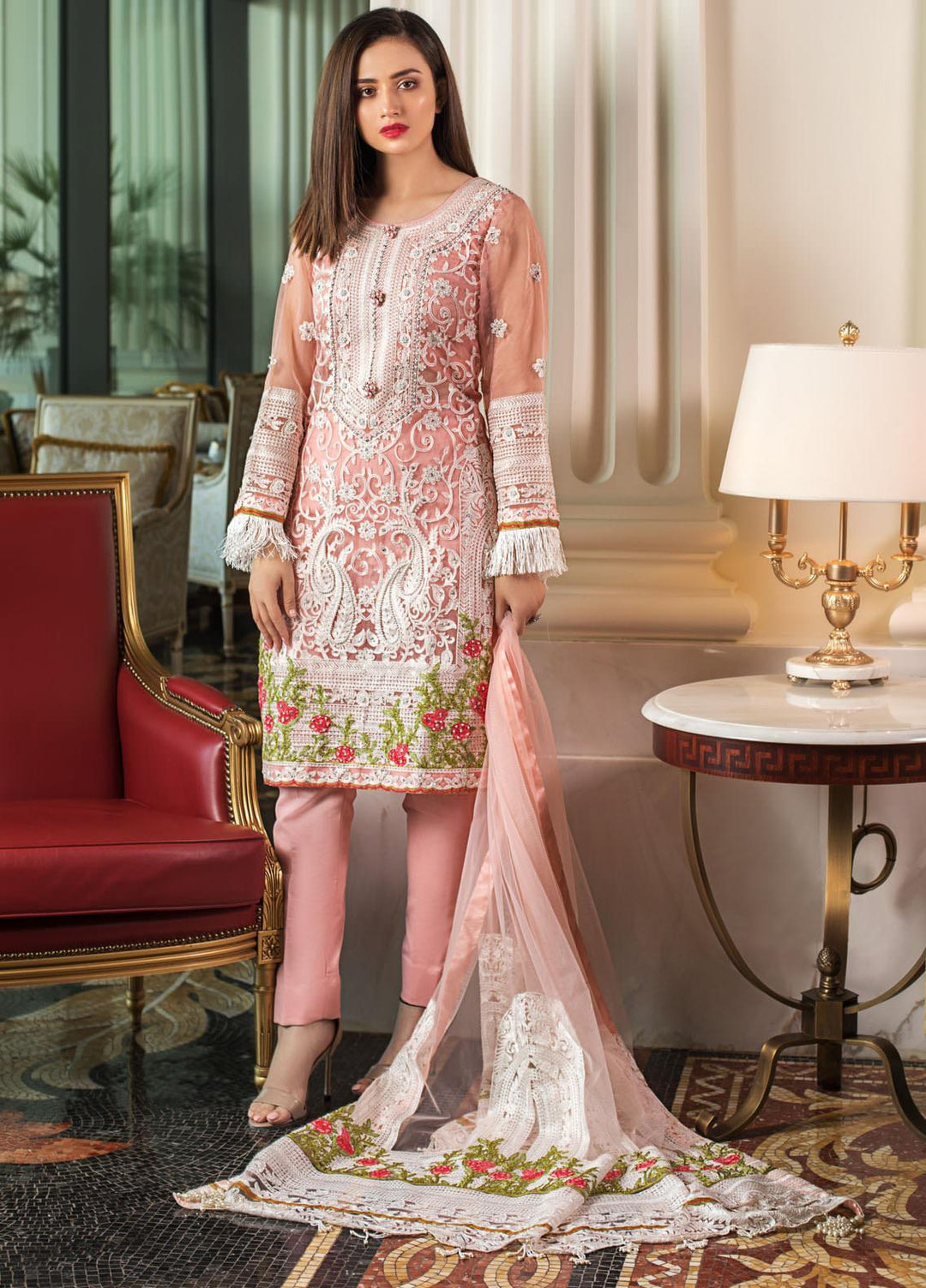 Mahiymaan By Al Zohaib Embroidered Organza Suits Unstitched 3 Piece MAH21AZ D-07 - Summer Collection