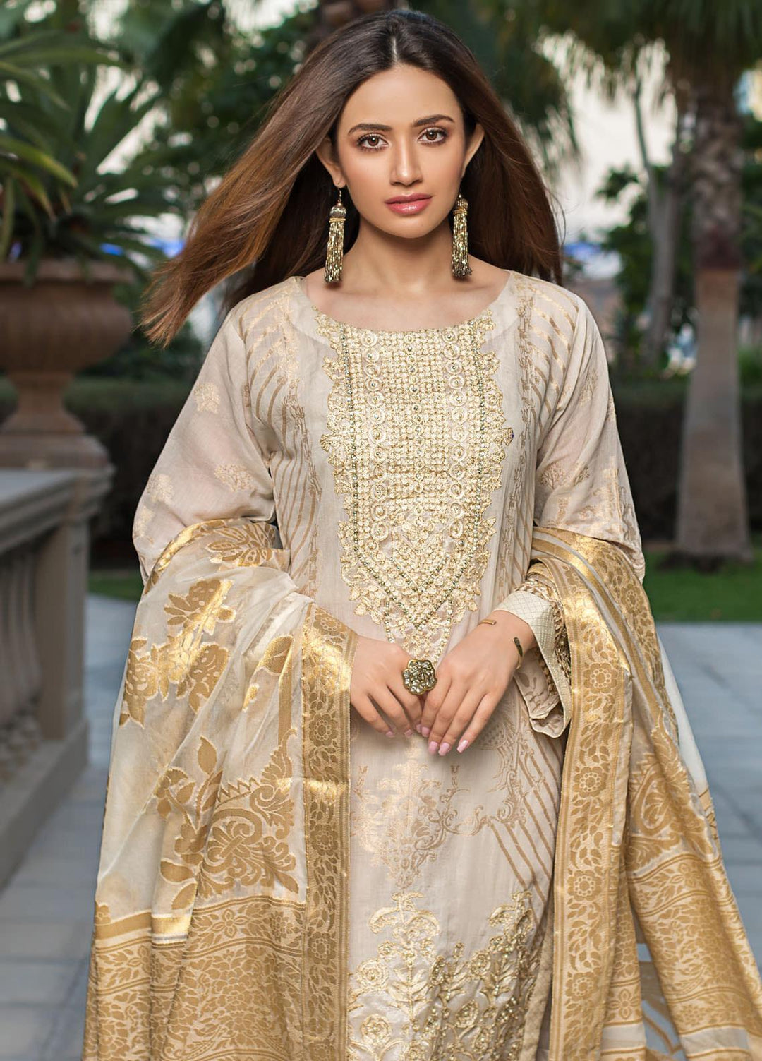 Mahiymaan By Al Zohaib Embroidered Jacquard Suits Unstitched 3 Piece MAH21AZ D-12 - Summer Collection