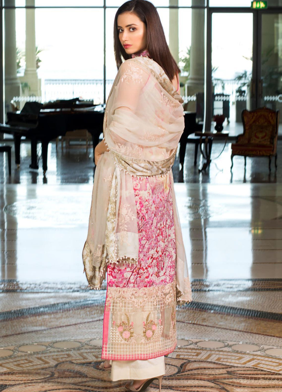 Mahiymaan By Al Zohaib Embroidered Lawn Suits Unstitched 3 Piece MAH21AZ D-13 - Summer Collection