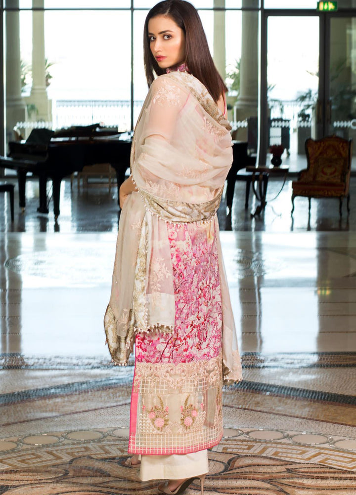 Mahiymaan By Al Zohaib Embroidered Lawn Suits Unstitched 3 Piece MAH21AZ D-13 - Summer Collection