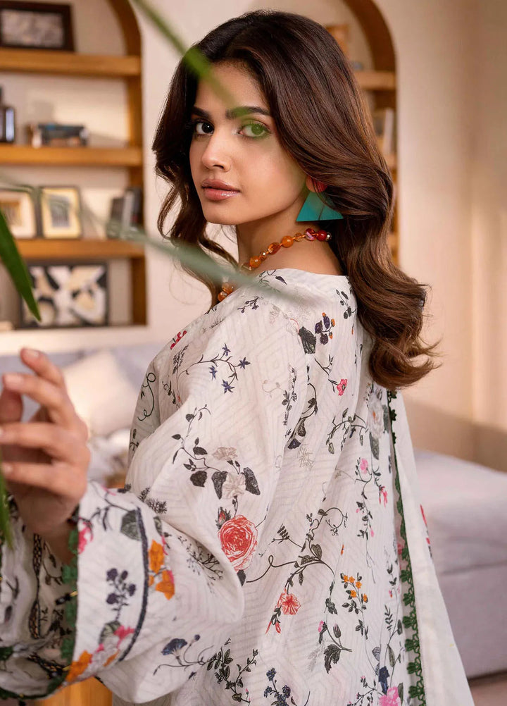 Al Zohaib Printed Lawn Suit Unstitched 3 Piece AZ25CP D-01 - Summer Collection