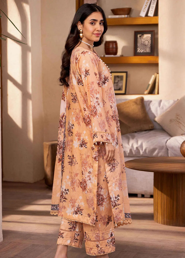 Al Zohaib Printed Lawn Suit Unstitched 3 Piece AZ25CP D-02 - Summer Collection
