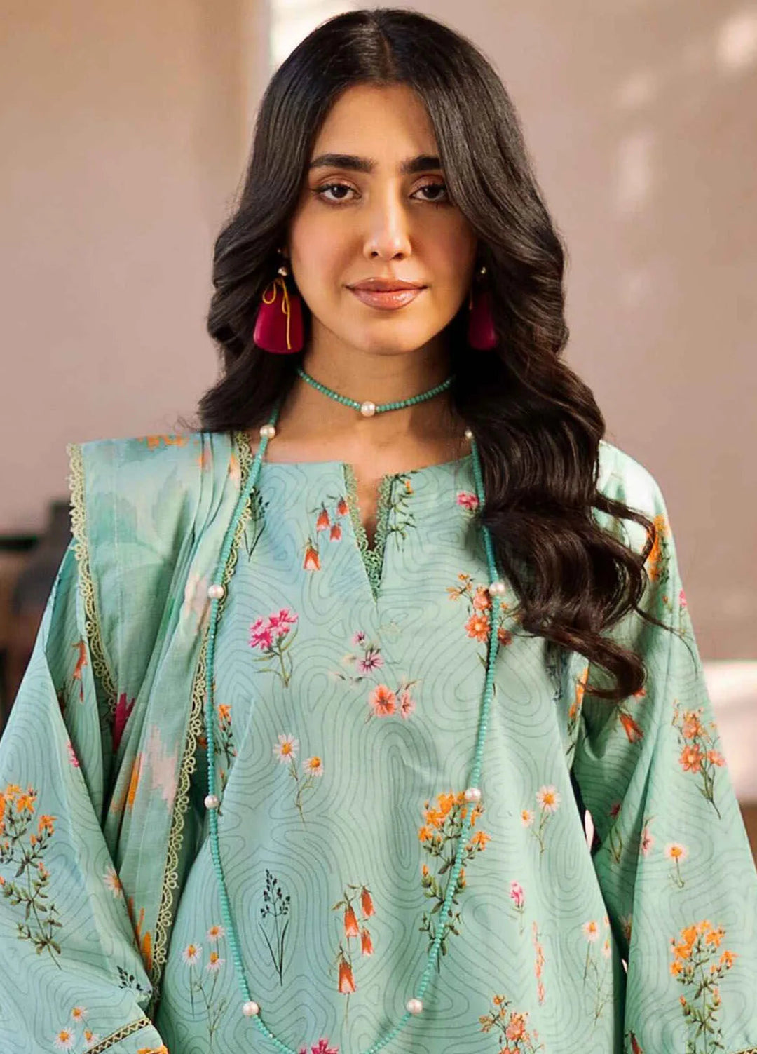 Al Zohaib Printed Lawn Suit Unstitched 3 Piece AZ25CP D-03 - Summer Collection
