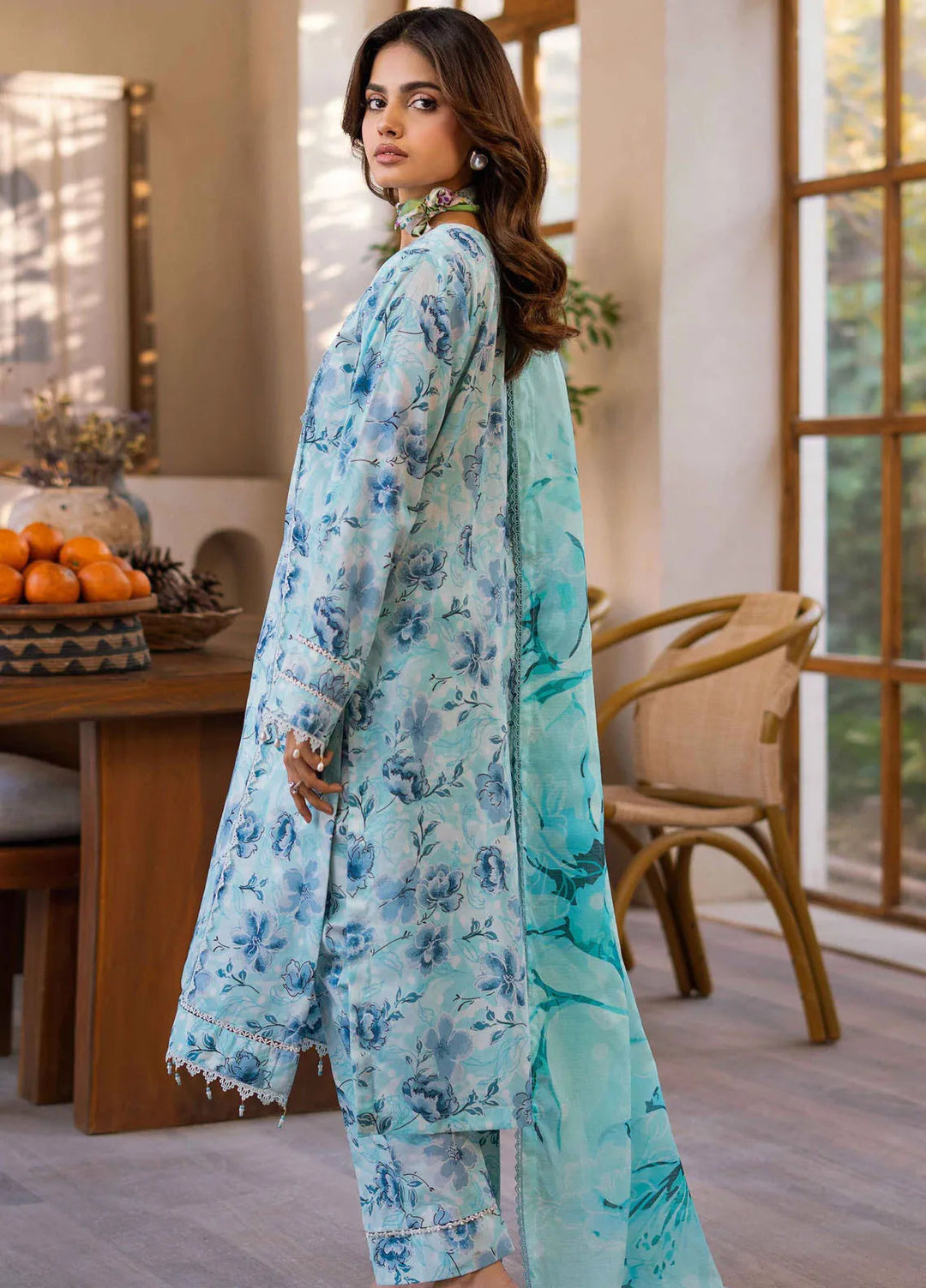 Al Zohaib Printed Lawn Suit Unstitched 3 Piece AZ25CP D-05 - Summer Collection