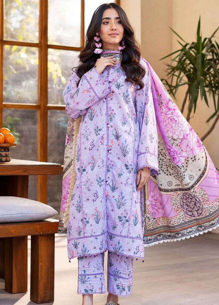 Al Zohaib Printed Lawn Suit Unstitched 3 Piece AZ25CP D-08 - Summer Collection