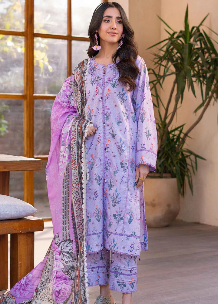 Al Zohaib Printed Lawn Suit Unstitched 3 Piece AZ25CP D-08 - Summer Collection