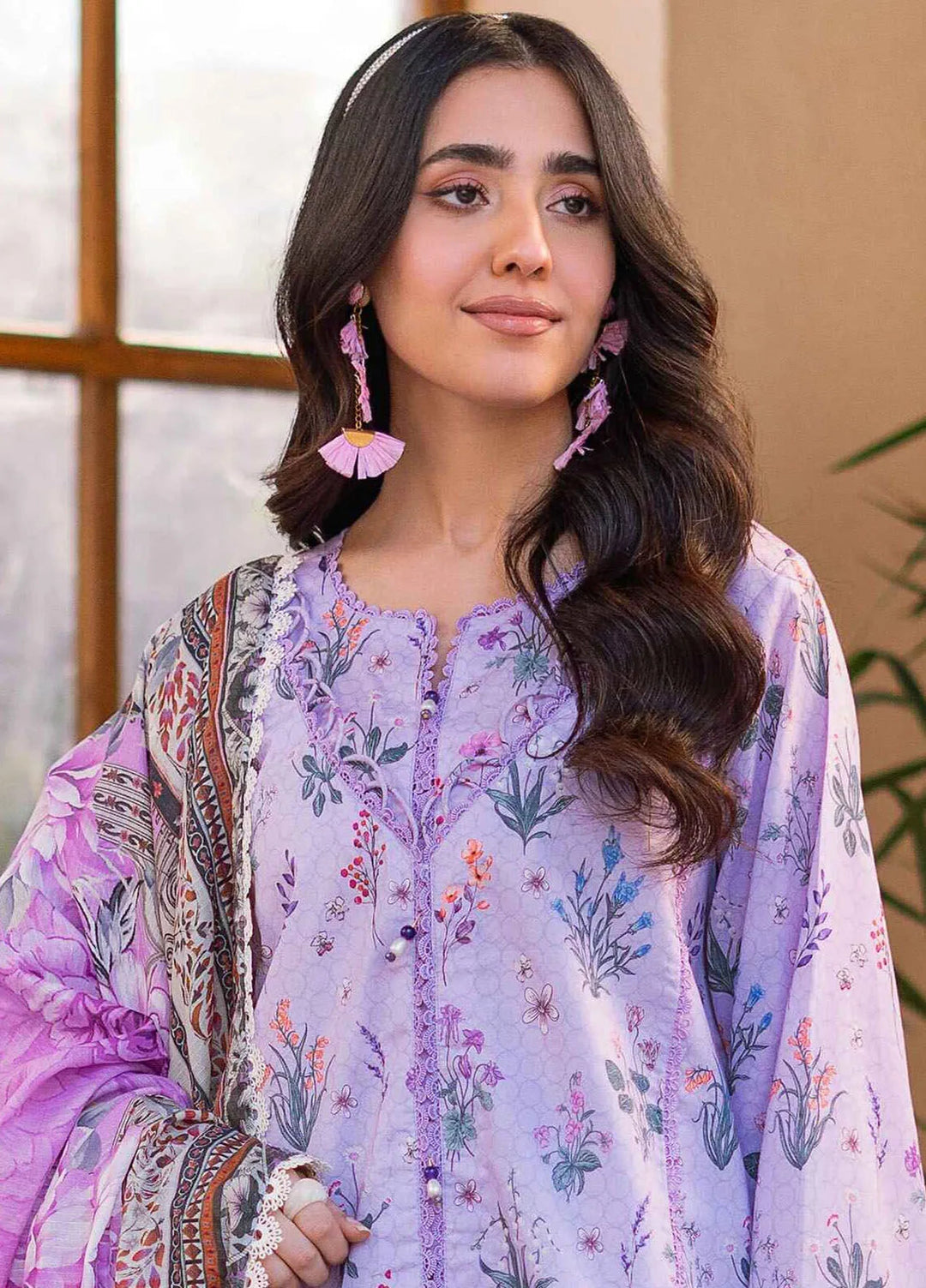 Al Zohaib Printed Lawn Suit Unstitched 3 Piece AZ25CP D-08 - Summer Collection