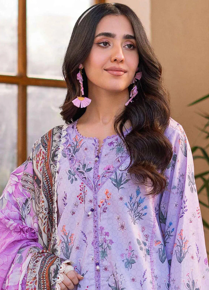 Al Zohaib Printed Lawn Suit Unstitched 3 Piece AZ25CP D-08 - Summer Collection