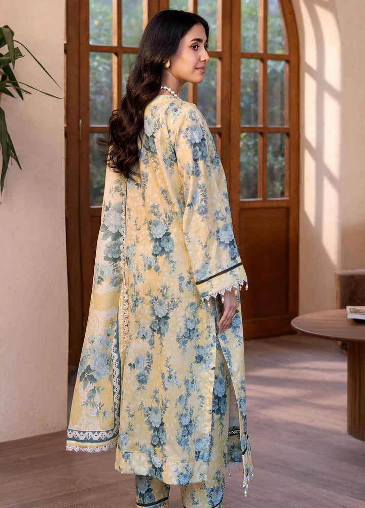 Al Zohaib Printed Lawn Suit Unstitched 3 Piece AZ25CP D-10 - Summer Collection