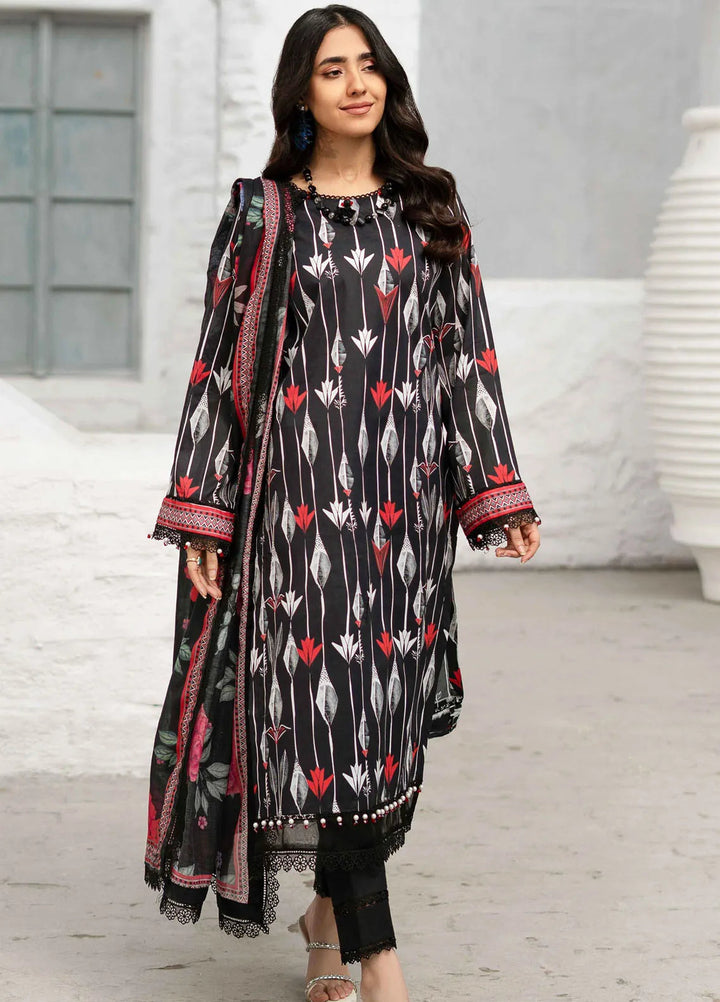 Al Zohaib Printed Lawn Suit Unstitched 3 Piece AZ25DP D-02 - Summer Collection