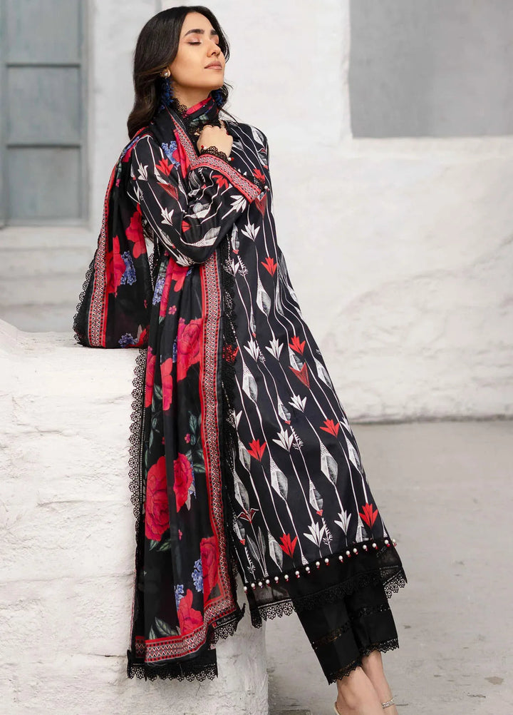 Al Zohaib Printed Lawn Suit Unstitched 3 Piece AZ25DP D-02 - Summer Collection