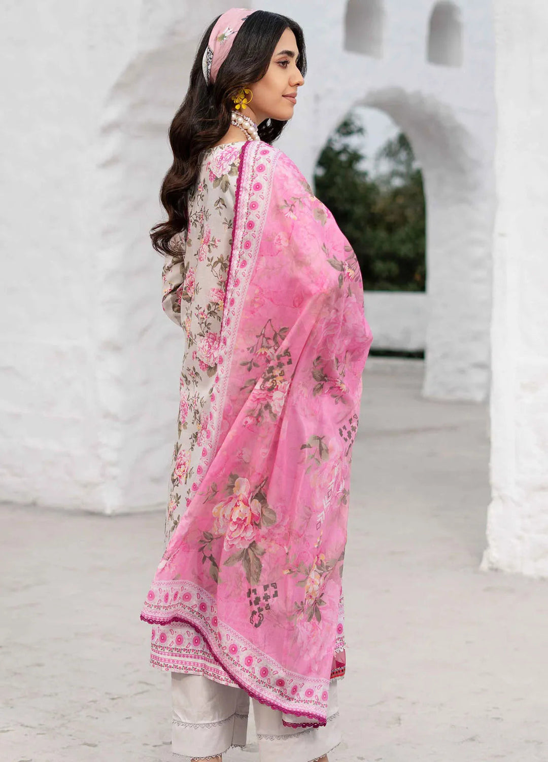 Al Zohaib Printed Lawn Suit Unstitched 3 Piece AZ25DP D-03 - Summer Collection