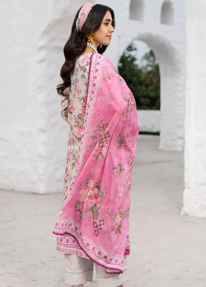 Al Zohaib Printed Lawn Suit Unstitched 3 Piece AZ25DP D-03 - Summer Collection