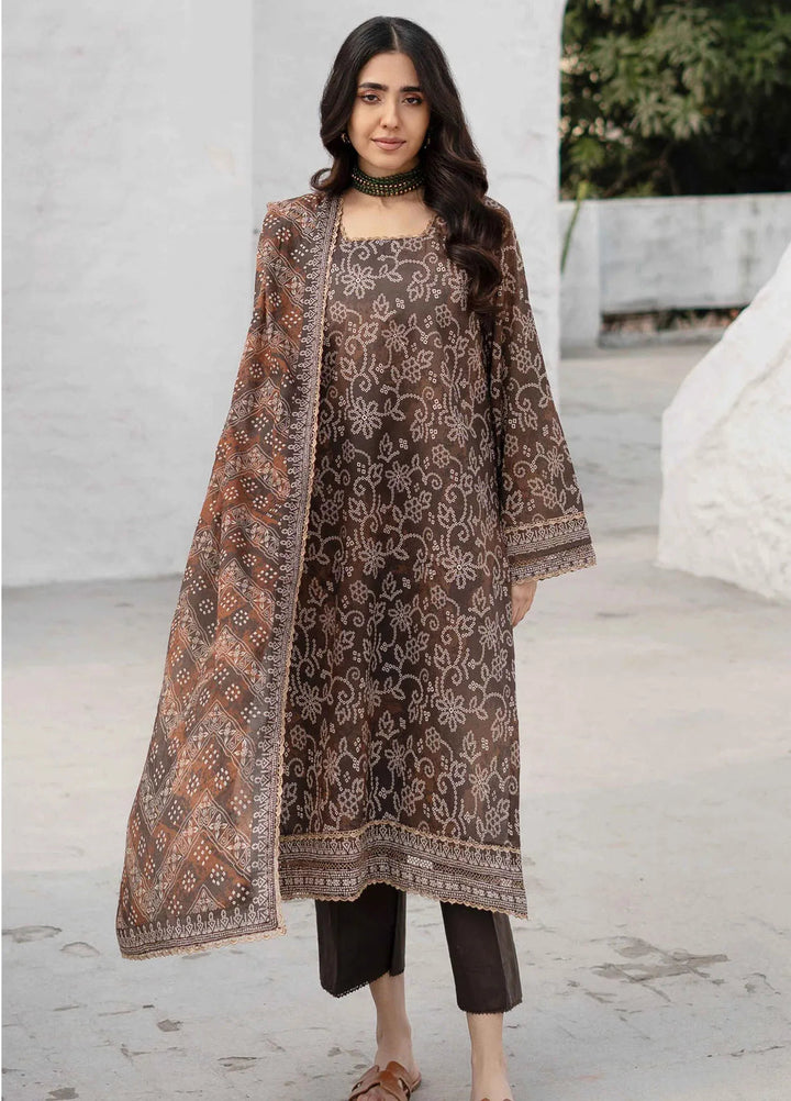 Al Zohaib Printed Lawn Suit Unstitched 3 Piece AZ25DP D-05 - Summer Collection