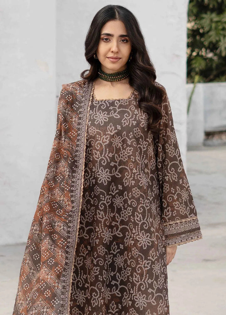 Al Zohaib Printed Lawn Suit Unstitched 3 Piece AZ25DP D-05 - Summer Collection