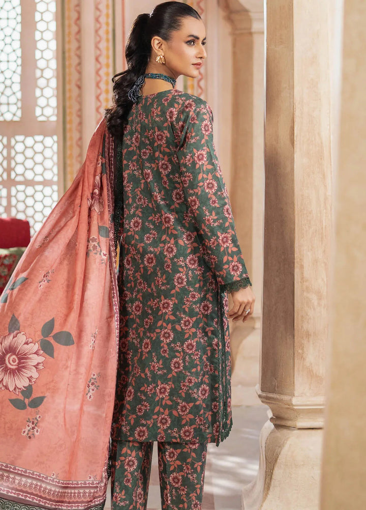 Al Zohaib Printed Lawn Suit Unstitched 3 Piece AZ25DP D-06 - Summer Collection