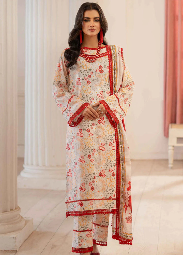 Al Zohaib Printed Lawn Suit Unstitched 3 Piece AZ25ID D-05 - Summer Collection