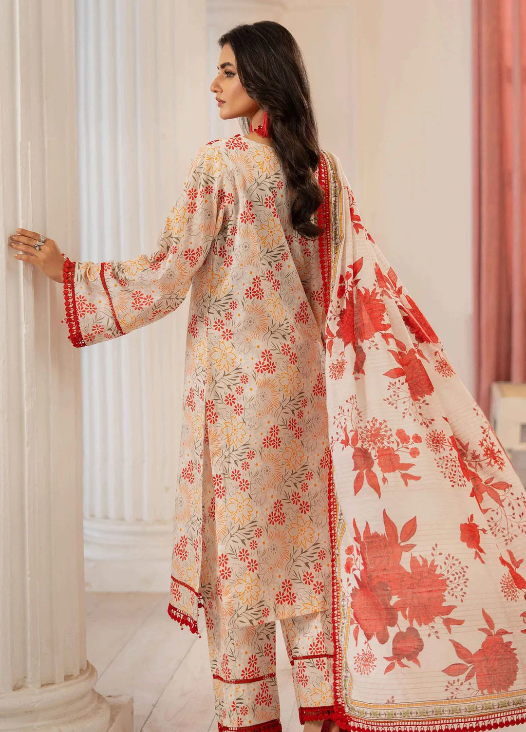 Al Zohaib Printed Lawn Suit Unstitched 3 Piece AZ25ID D-05 - Summer Collection