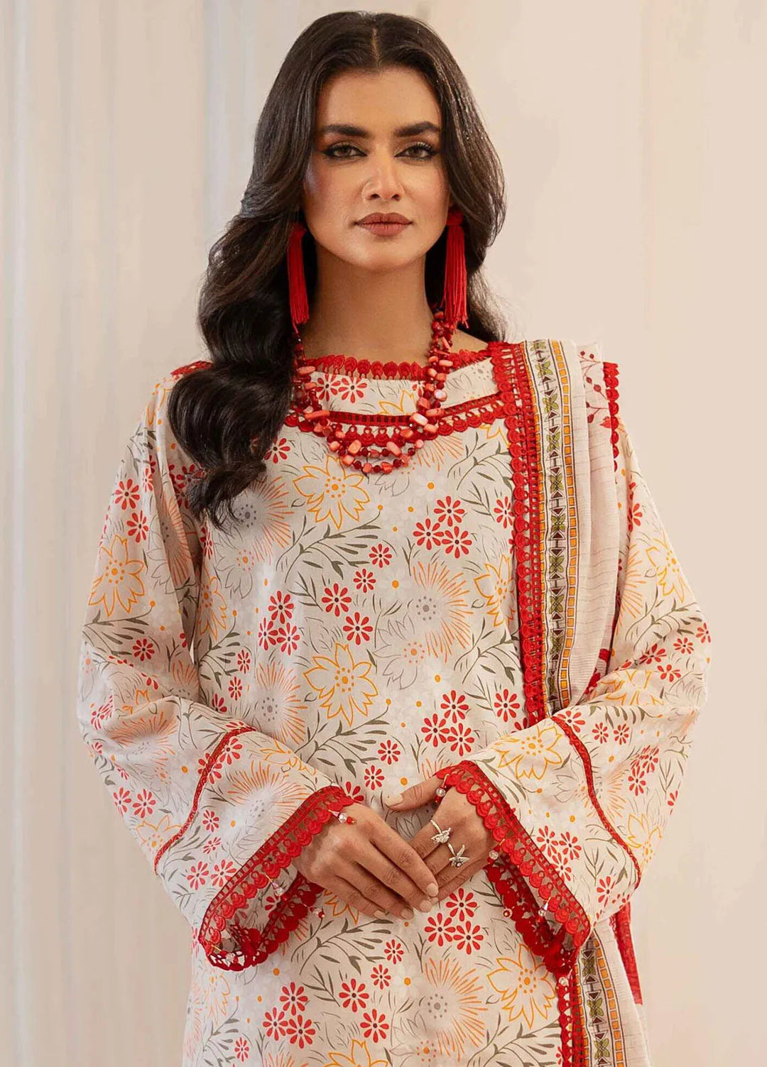 Al Zohaib Printed Lawn Suit Unstitched 3 Piece AZ25ID D-05 - Summer Collection