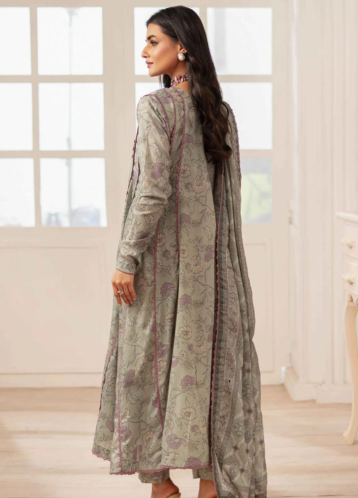 Al Zohaib Printed Lawn Suit Unstitched 3 Piece AZ25ID D-08 - Summer Collection