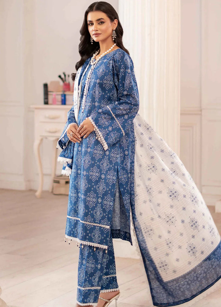 Al Zohaib Printed Lawn Suit Unstitched 3 Piece' AZ25ID D-06 - Summer Collection