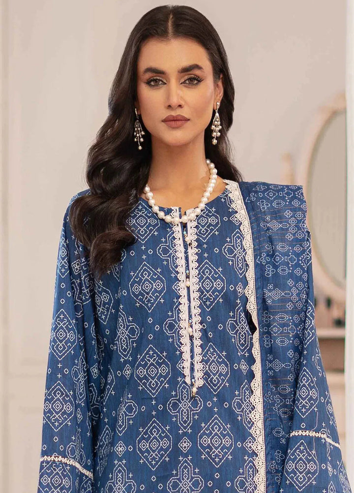 Al Zohaib Printed Lawn Suit Unstitched 3 Piece' AZ25ID D-06 - Summer Collection